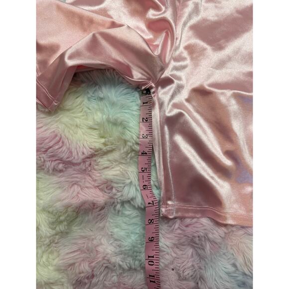 NWT Sugar Thrillz Pink Chain Bodysuit & Shorts Set Large - Picture 12 of 12